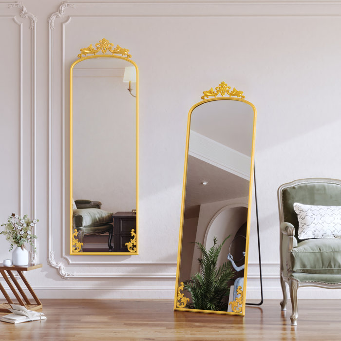 House of Hampton® Isabellia Square Metal Floor Mirror & Reviews ...